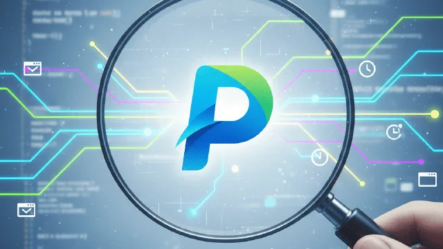 Logo Playwright под увеличительным стеклом