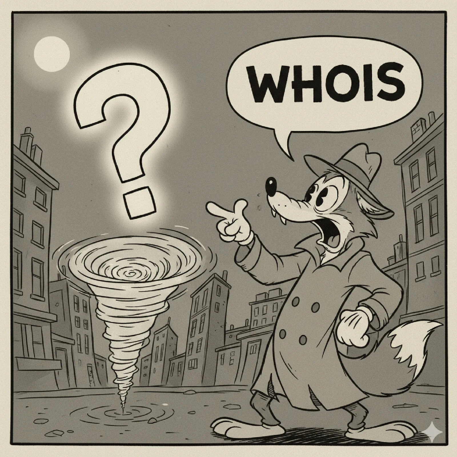 Диснеевский персонаж спрашивает Whois