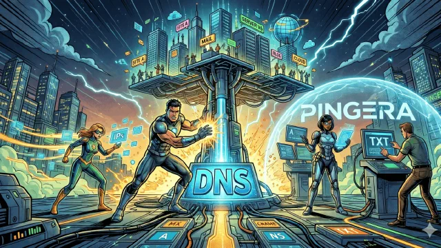 Pingera - Блог - Проверка DNS-записей домена